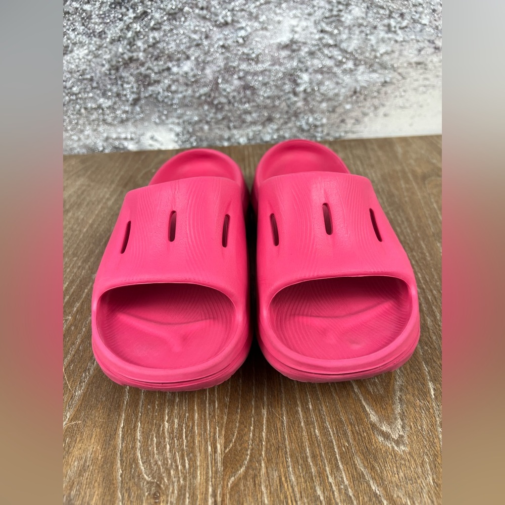 Hoka Women's Coral Pink Slide Sandals - Picture 2 of 11